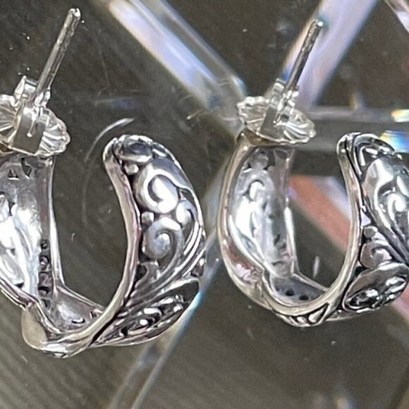 Bali Designs Robert Manse AMETHYST HOOP Earrings - Picture 8 of 13